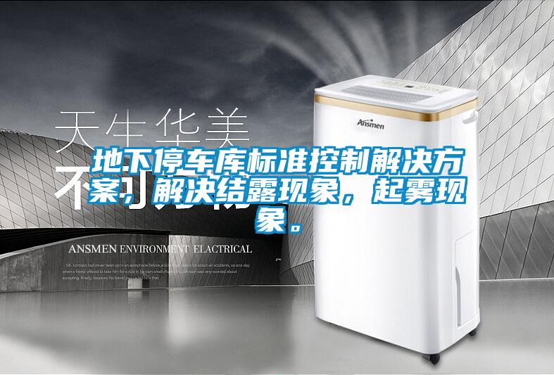 地下停車庫標(biāo)準(zhǔn)控制解決方案，解決結(jié)露現(xiàn)象，起霧現(xiàn)象。