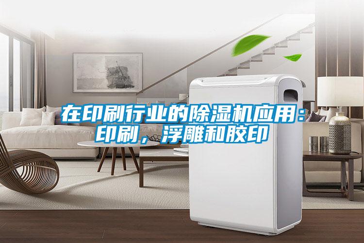 在印刷行業的除濕機應用：印刷，浮雕和膠印