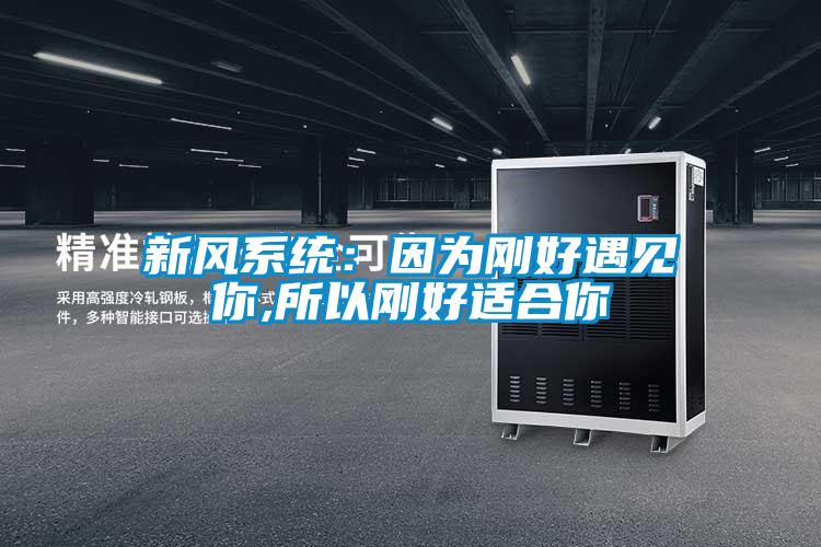 新風(fēng)系統(tǒng)：因為剛好遇見你,所以剛好適合你