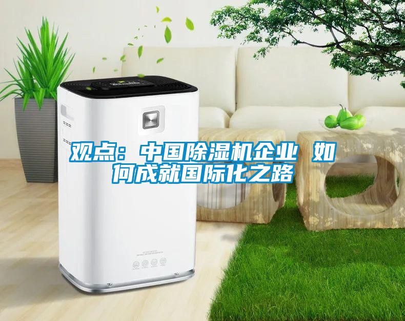 觀點：中國除濕機企業(yè) 如何成就國際化之路
