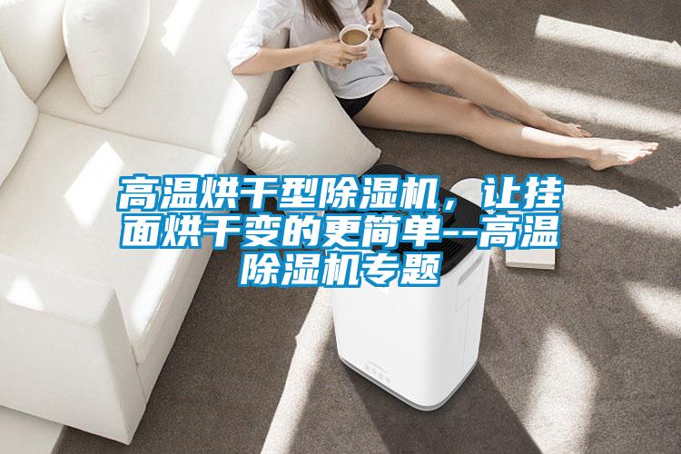 高溫烘干型除濕機(jī)，讓掛面烘干變的更簡(jiǎn)單--高溫除濕機(jī)專題