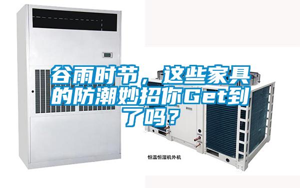 谷雨時節，這些家具的防潮妙招你Get到了嗎？