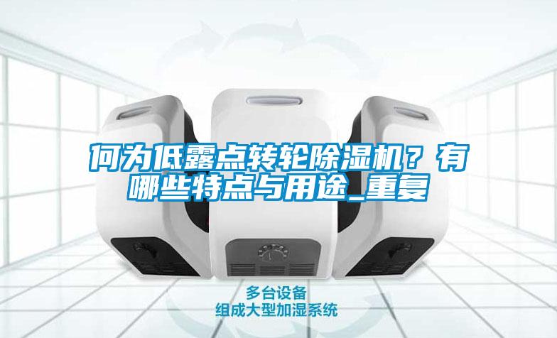 何為低露點轉輪除濕機？有哪些特點與用途_重復