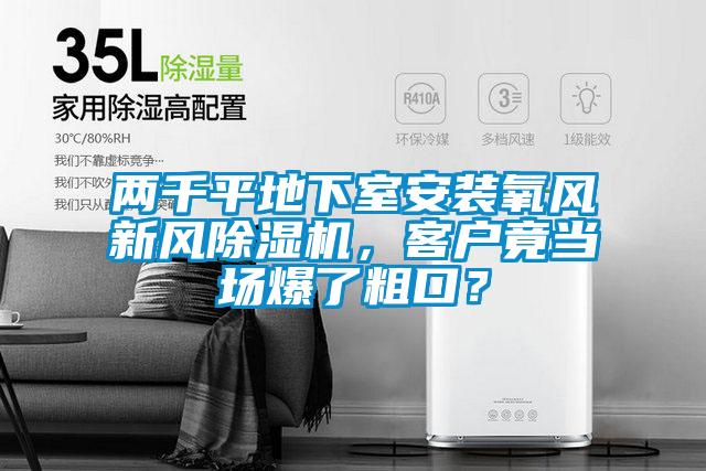 兩千平地下室安裝氧風新風除濕機，客戶竟當場爆了粗口？