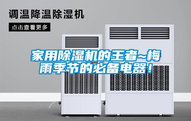 家用除濕機的王者~梅雨季節的必備電器！