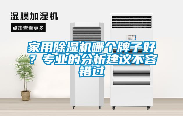 家用除濕機哪個牌子好？專業的分析建議不容錯過