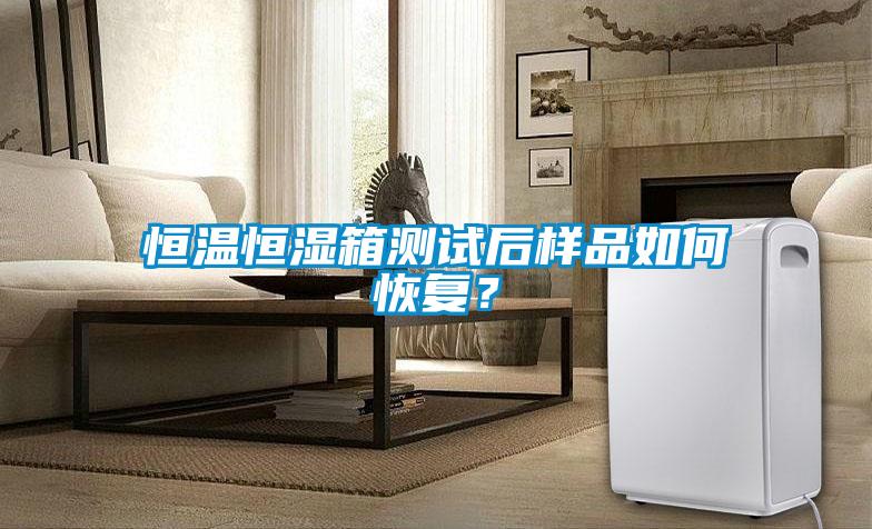 恒溫恒濕箱測(cè)試后樣品如何恢復(fù)？