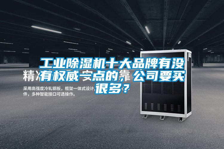 工業除濕機十大品牌有沒有權威一點的，公司要買很多？
