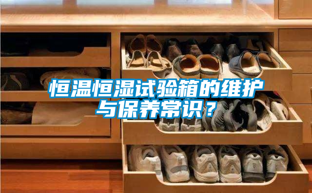 恒溫恒濕試驗箱的維護與保養(yǎng)常識？