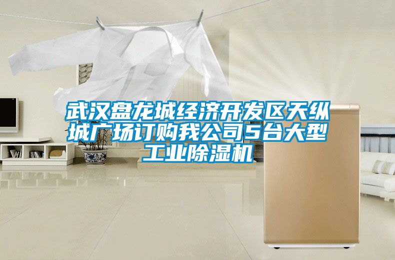 武漢盤龍城經(jīng)濟(jì)開發(fā)區(qū)天縱城廣場訂購我公司5臺大型工業(yè)除濕機(jī)