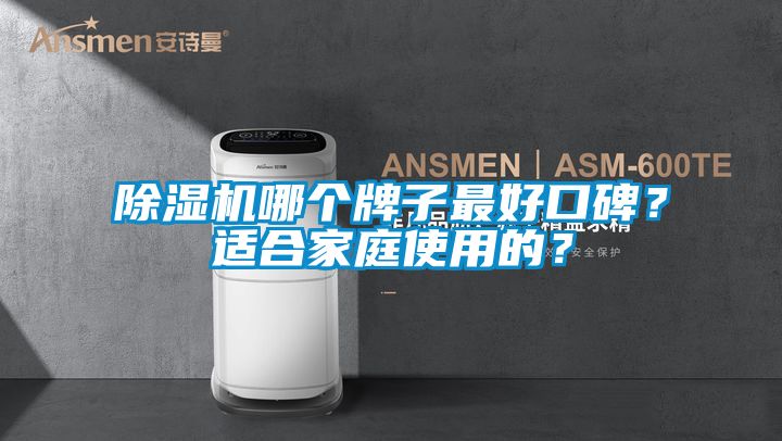 除濕機哪個牌子最好口碑？適合家庭使用的？