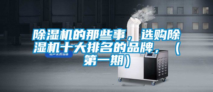 除濕機(jī)的那些事，選購(gòu)除濕機(jī)十大排名的品牌，（第一期）
